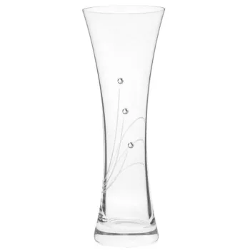 VÁZA KRISÁLYBERAKÁSSAL DÍSZÍTETT 19,5CM