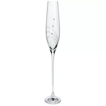 PEZSGŐSPOHÁR 2DB-OS KRISTÁLYBERAKÁSSAL DÍSZÍTETT 210ML