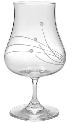 RUMOS POHÁR 4DB-OS KRISTÁLYBERAKÁSSAL DÍSZÍTETT 220ML