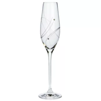 PEZSGŐSPOHÁR 6DB-OS KRISTÁLYBERAKÁSSAL DÍSZÍTETT 210ML