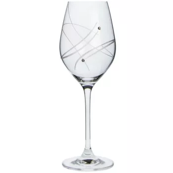 BOROSPOHÁR 6DB-OS KRISTÁLYBERAKÁSSAL DÍSZÍTETT 360ML