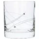 WHISKEY POHÁR 6DB-OS KRISTÁLYBERAKÁSSAL DÍSZÍTETT 300ML