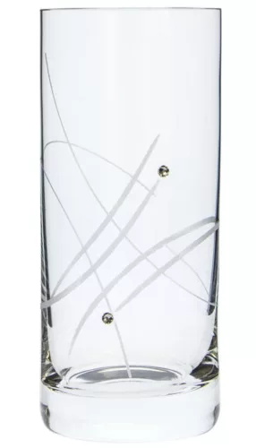 VIZESPOHÁR 6DB-OS KRISTÁLYBERAKÁSSAL DÍSZÍTETT 250ML