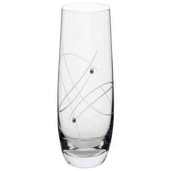   VIZESPOHÁR "GLOBO" 6DB-OS KRISTÁLYBERAKÁSSAL DÍSZÍTETT 390ML