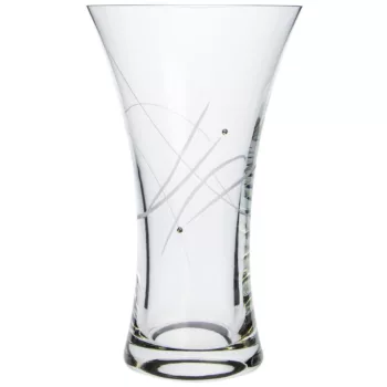 VÁZA KRISTÁLYBERAKÁSSAL DÍSZÍTETT 25CM