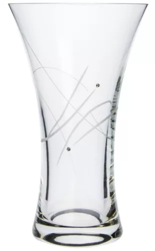 VÁZA KRISTÁLYBERAKÁSSAL DÍSZÍTETT 25CM