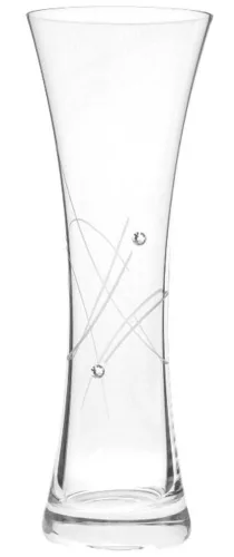 VÁZA KRISTÁLYBERAKÁSSAL DÍSZÍTETT 19,5CM