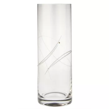 VÁZA KRISTÁLYBERAKÁSSAL DÍSZÍTETT 30CM