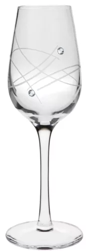 LIKŐRÖSPOHÁR 2DB-OS KRISTÁLYBERAKÁSSAL DÍSZÍTETT 75ML