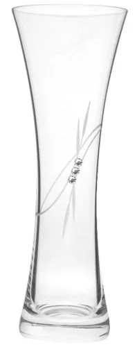 VÁZA KRISTÁLYBERAKÁSSAL DÍSZÍTETT 19,5CM