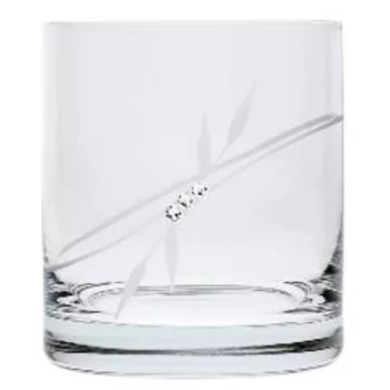 WHISKEY POHÁR 6DB-OS KRISTÁLYBERAKÁSSAL DÍSZÍTETT 300ML