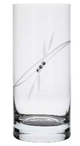VIZESPOHÁR 6DB-OS KRISTÁLYBERAKÁSSAL DÍSZÍTETT 250ML