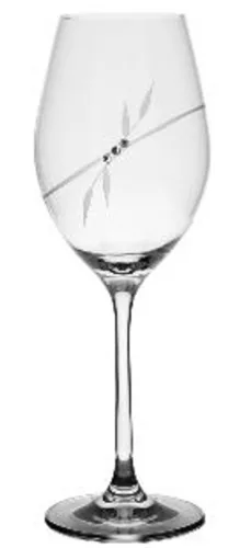 BOROSPOHÁR 2DB-OS KRISTÁLYBERAKÁSSAL DÍSZÍTETT 360ML