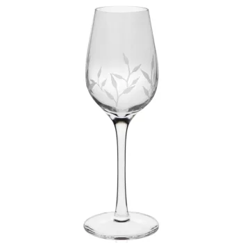 LIKŐRÖSPOHÁR 2DB-OS, LEVÉL MINTÁS 75ML