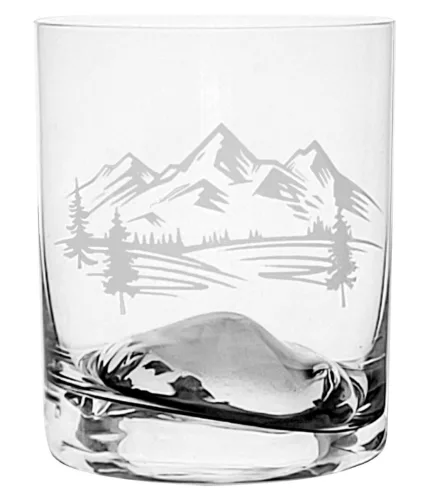 WHISKEY POHÁR 4DB-OS HEGY MINTÁVAL 320ML
