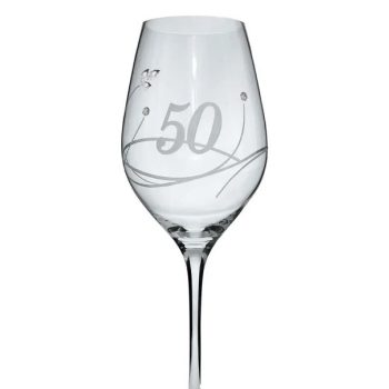   BOROSPOHÁR ÜNNEPI KRISTÁLYBERAKÁSSAL DÍSZÍTETT, "33" 360ML