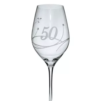   BOROSPOHÁR ÜNNEPI KRISTÁLYBERAKÁSSAL DÍSZÍTETT, "40" 360ML