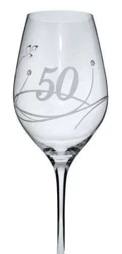 BOROSPOHÁR ÜNNEPI KRISTÁLYBERAKÁSSAL DÍSZÍTETT, "75" 360ML