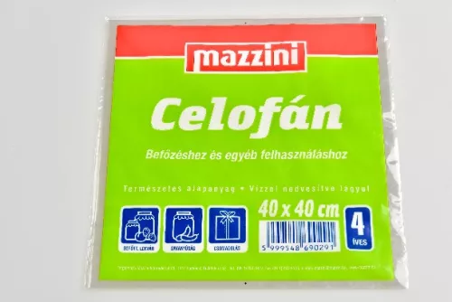 CELOFÁN 4ÍV 40X40CM