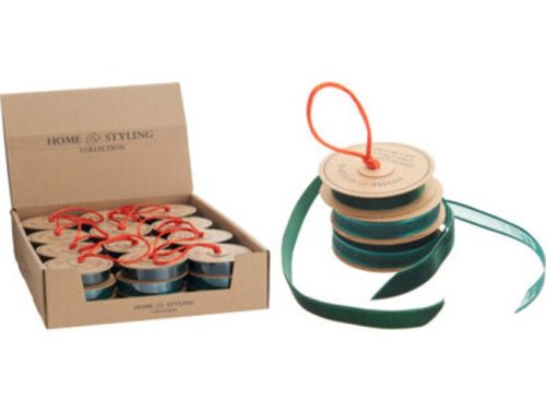 DEKOR SZALAG SZETT KARÁCSONYI ZÖLD 3DB-OS 2M