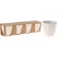 BÖGRE PORCELÁN 90 ML 4 DB-OS KÉSZLET MATT FEHÉR, BELÜL FÉNYES