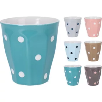 BÖGRE STONEWARE PÖTTYÖS 250ML 6F. SZÍN