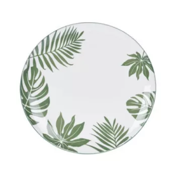 TÁNYÉR LAPOS PORCELÁN MINTÁS 26,5X2,6CM