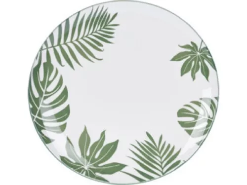 TÁNYÉR LAPOS PORCELÁN MINTÁS 26,5X2,6CM
