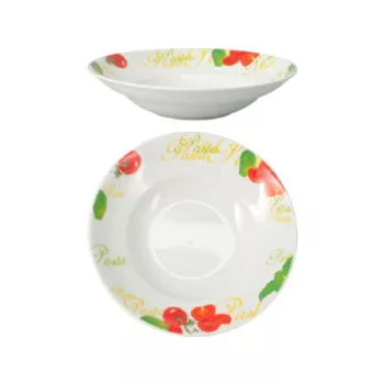 TÁNYÉR MÉLY PORCELÁN MINTÁS ÁTM.:27CM