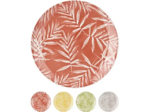 TÁNYÉR LAPOS PORCELÁN ÁTM.:20,5CM 4F. SZÍN