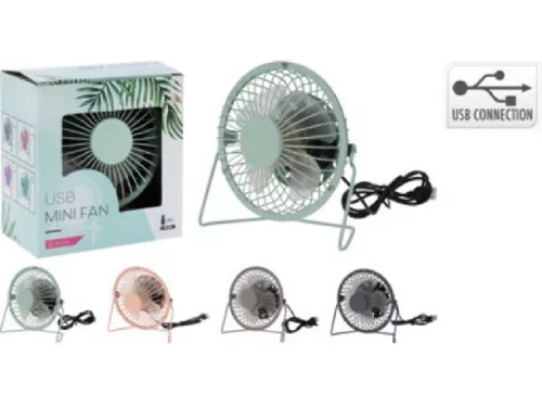 VENTILÁTOR MINI USB 135X110X150MM PP PENGÉVEL 4F.