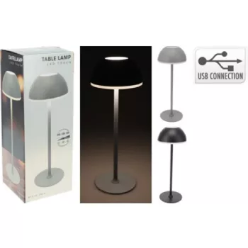 LÁMPA ASZTALI ACÉL 56 DB LED-DEL 300X100X100MM 2F.