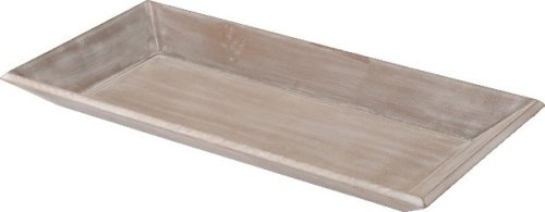 TÁLCA FA 40X20,5X3,7CM SZÜRKÉS