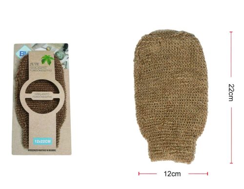 FÜRDŐKESZTYŰ JUTA 22X12CM