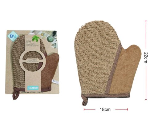 FÜRDŐKESZTYŰ JUTA 22X18CM