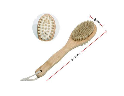 HÁTMOSÓ KEFE FA NYELŰ 31,5X8CM