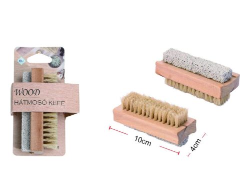 FÜRDŐKEFE FA NYELŰ 2 OLDALÚ 10X4CM