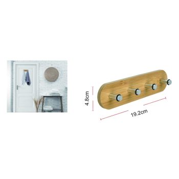 AJTÓAKASZTÓ 4 KAMPÓS BAMBUSZ 19,2X4,8CM