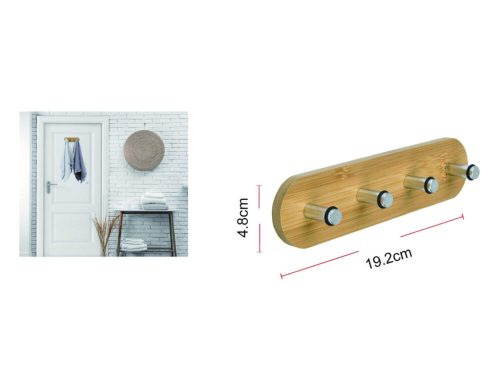 AJTÓAKASZTÓ 4 KAMPÓS BAMBUSZ 19,2X4,8CM