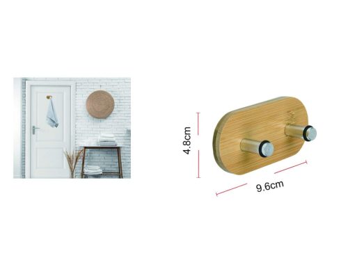 AJTÓAKASZTÓ 2 KAMPÓS BAMBUSZ 9,6X4,8CM