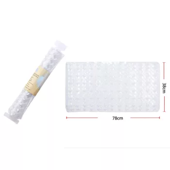 SZŐNYEG PVC CSÚSZÁSGÁTLÓS 38X78CM, FEHÉR