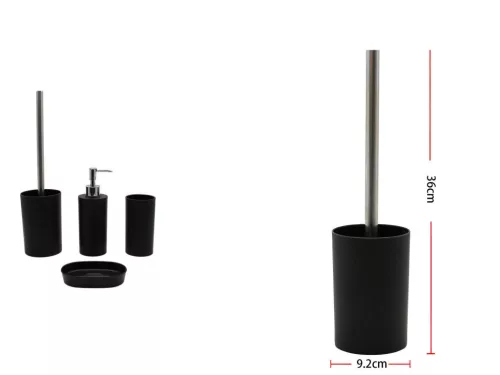 WC KEFE 36X9,2CM FEKETE