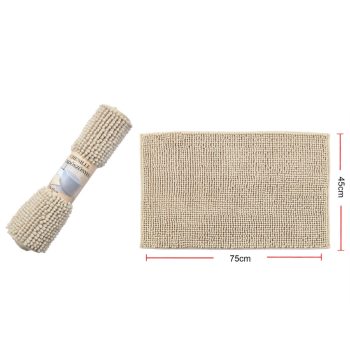 SZŐNYEG FÜRDŐSZOBAI 75X45CM BÉZS