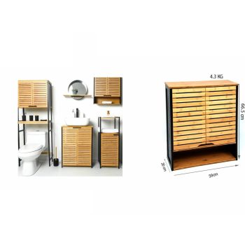 KÉTAJTÓS FÜGGESZTETT SZEKRÉNY 20CMX59CMX66,5CM 4,3KG