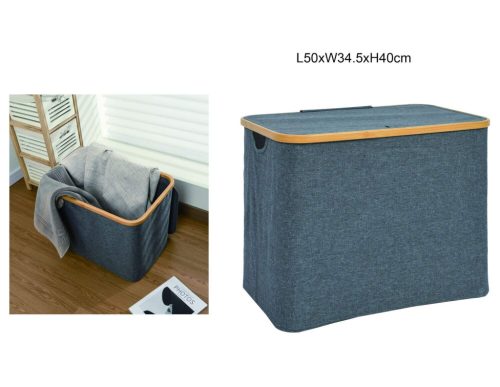 TÁROLÓKOSÁR BAMBUSZ 50CMX34,5CMX40CM