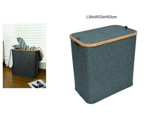 TÁROLÓKOSÁR BAMBUSZ 54CMX33CMX53CM