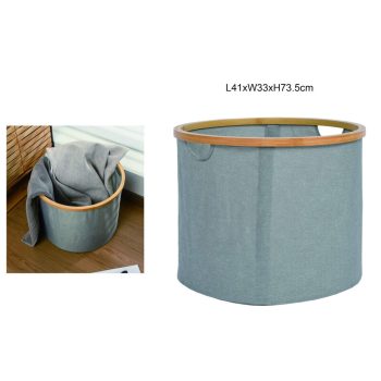 TÁROLÓKOSÁR BAMBUSZ 41CMX33CMX73,5CM