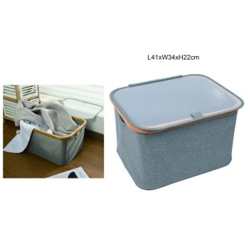 TÁROLÓKOSÁR BAMBUSZ 41CMX34CMX22CM