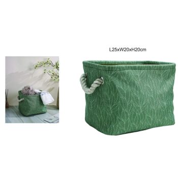 TÁROLÓKOSÁR POLIÉSZTER-PAMUT 25CMX20CMX20CM