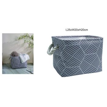 TÁROLÓKOSÁR POLIÉSZTER-PAMUT 25CMX20CMX20CM